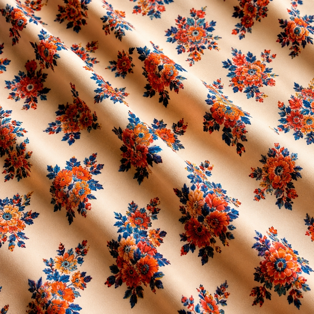 100% viscose summer dress fabric
