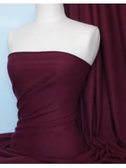 1.5 METRES Clearance Sweatshirt Fleece Backed Cotton Super Soft Fabric- Burgundy