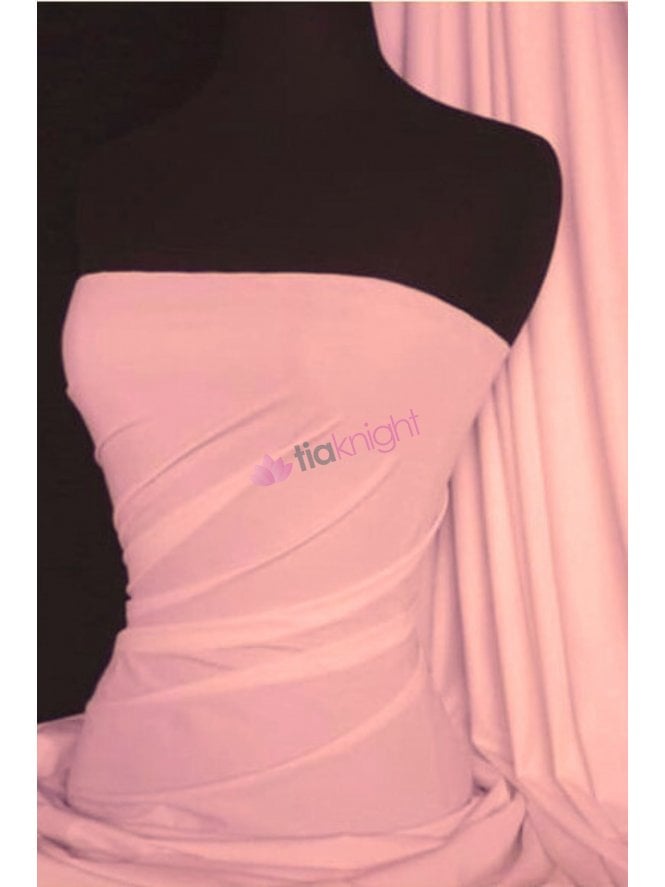 10.5 METRES Clearance Tactel 4 Way Stretch Jersey Lycra Fabric- Milkshake Pink (36TK) MKPN