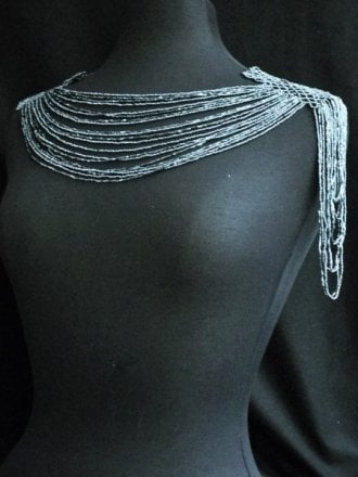 10 PIECES Chain Drape Embellishment Job Lot Bolt Pack- Platinum Grey JBL178 GR