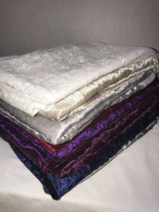 10 PIECES Clearance (1/2 Metre) Crushed Velvet/Velour Stretch Material Job Lot Pieces- Multi JBL108