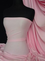 100% Cotton Interlock Knit Soft Jersey T-Shirt Fabric- Baby Pink Q60 BPN