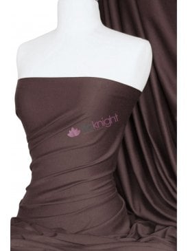 100% Cotton Interlock Knit Soft Jersey T-Shirt Fabric- Chocolate Brown Q60 CHBR