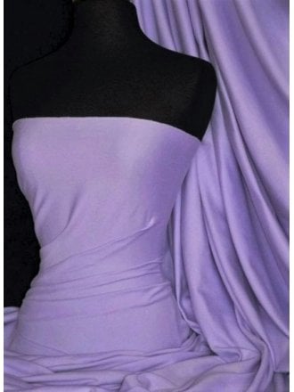 100% Cotton Interlock Knit Soft Jersey T-Shirt Fabric- Lavender Q60 LVD