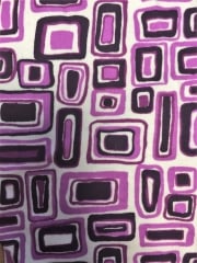 100% Cotton Interlock Knit Soft Jersey T-Shirt Fabric- Purple Abstract Q208 PPL
