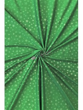100% Cotton Interlock Knit Soft Stretch Jersey T-Shirt Fabric- Subtle Foil Stars SQ525