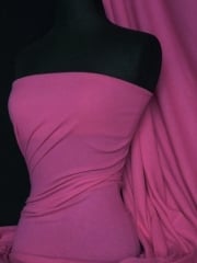 100% Cotton Jersey 2 x 2 Rib Knit Fabric- Fuchsia Pink Q1007 FCH