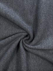 100% Cotton Jersey 2 x 2 Rib Knit Fabric- Platinum Q1007 PLT