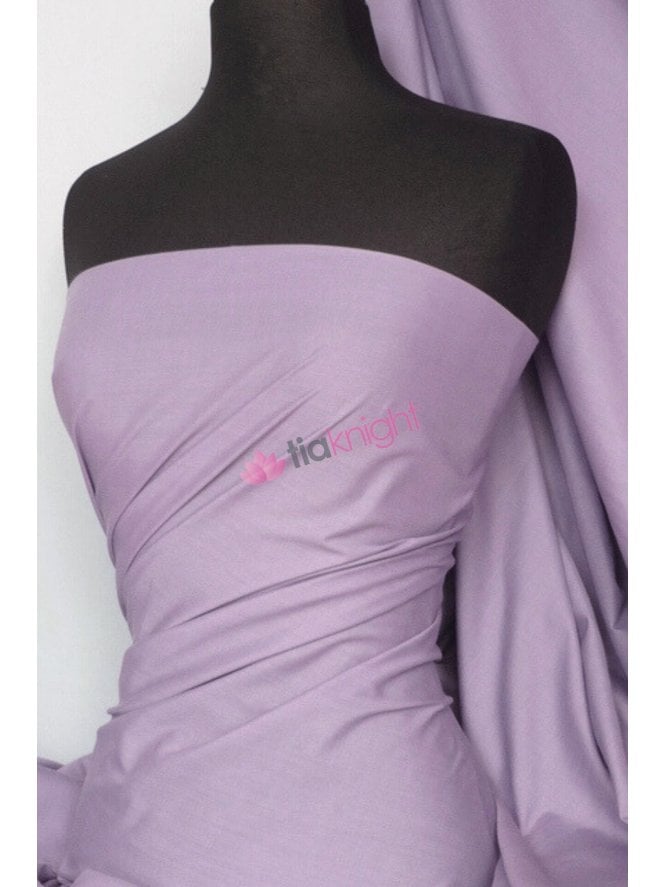 100% Cotton Light Weight Sheeting Fabric- Lilac SQ243 LIL