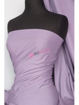 100% Cotton Light Weight Sheeting Fabric- Lilac SQ243 LIL