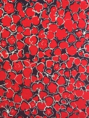 100% Cotton Non-Stretch Material- Cherry Lovesickles Red/Navy SQ164 RDNY