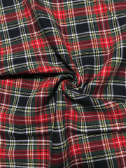 100% Cotton Soft Woven Non-Stretch Fabric- Tartan SQ191