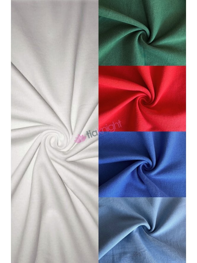 100% Cotton Tubular (77-79 cms) Fine Rib Jersey T-Shirt Fabric- SQ303