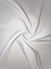 100% Polyester Non-Stretch Lining Fabric- White SQ393 WHT