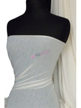 100% Viscose Lightweight Stretch Fabric Material- Cream Speck Q796 CRM