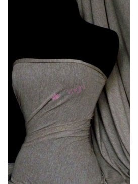 100% Viscose Marl Effect Stretch Lightweight Fabric Material- Marl Grey SQ34 MGR