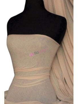 100% Viscose Stretch Fabric Material- Almond 100VSC ALM