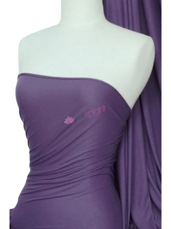 100% Viscose Stretch Fabric Material- Dark Mauve 100VSC DKMV