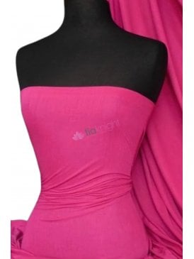 100% Viscose Stretch Fabric Material- Fuchsia Pink 100VSC FCH