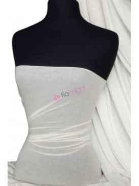 100% Viscose Stretch Fabric Material- Ivory 100VSC IV