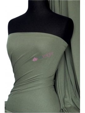 100% Viscose Stretch Fabric Material- Khaki 100VSC KH