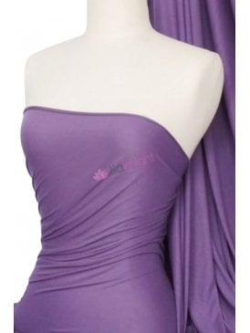 100% Viscose Stretch Fabric Material- Mid Purple 100VSC MDPPL
