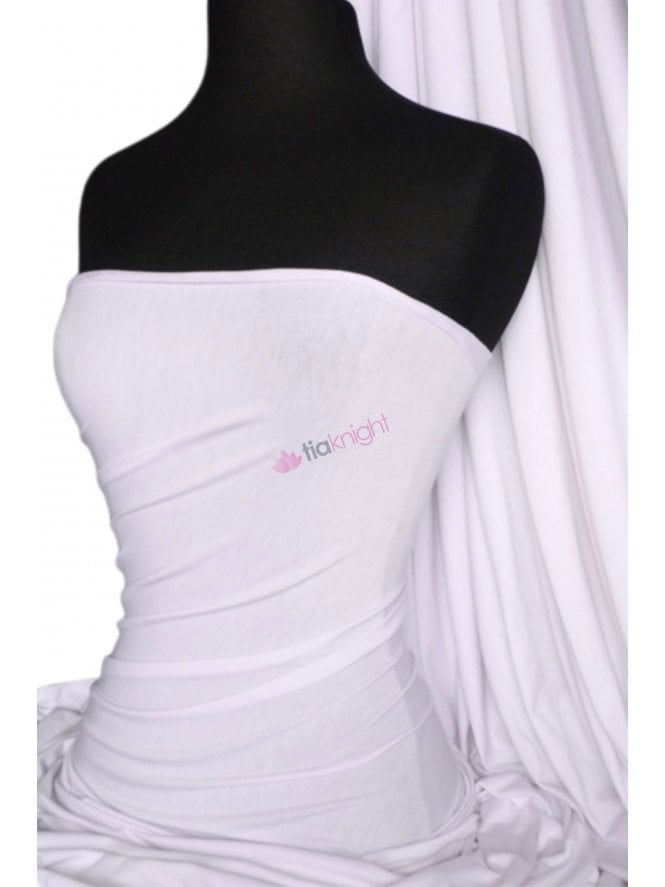 100% Viscose Stretch Fabric Material- Off-White 100VSC OFWHT