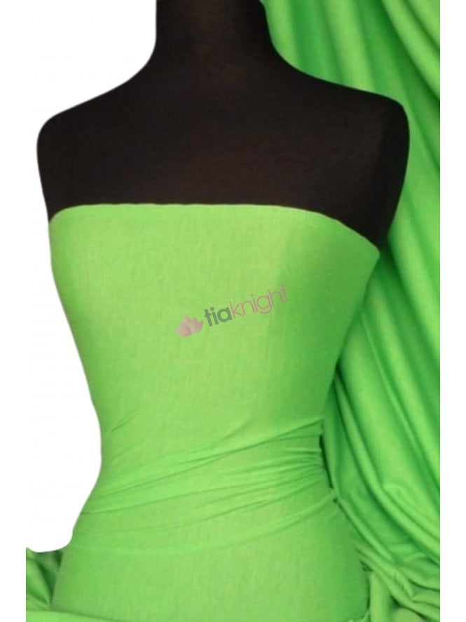 100% Viscose Stretch Fabric Material- Parrot Green 100VSC PRGR