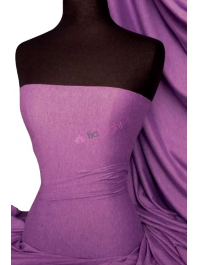 100% Viscose Stretch Fabric Material- Purple Orchid 100VSC PPLORC