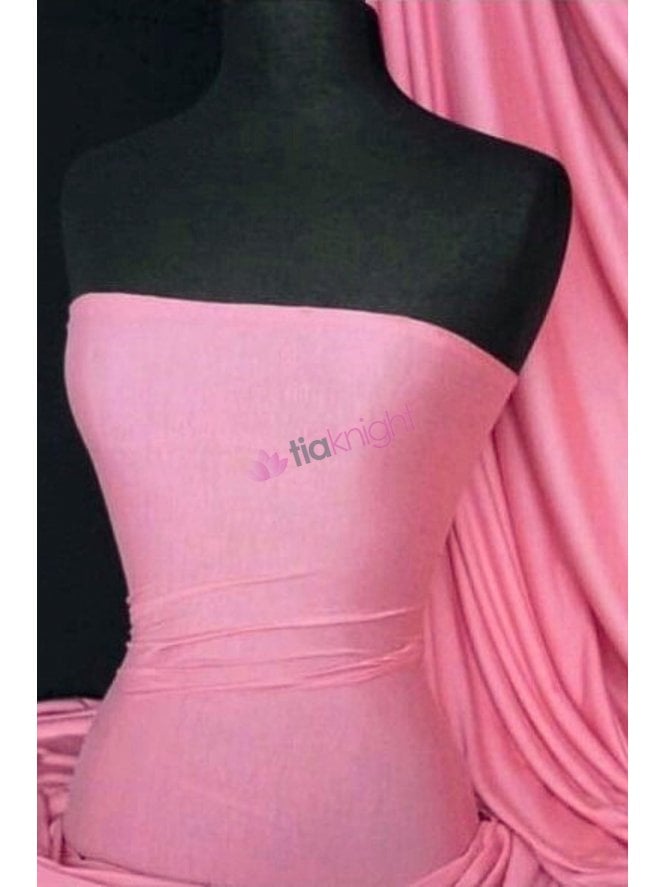 100% Viscose Stretch Fabric Material- Rose Pink 100VSC RSPN