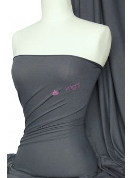 12 METRES Clearance Micro Lycra 4 Way Stretch Fabric - Charcoal Grey