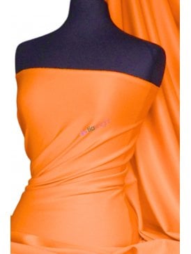 12 METRES Marcy 4 Way Stretch Poly Fabric- Citrus Orange Q1336 CTOR