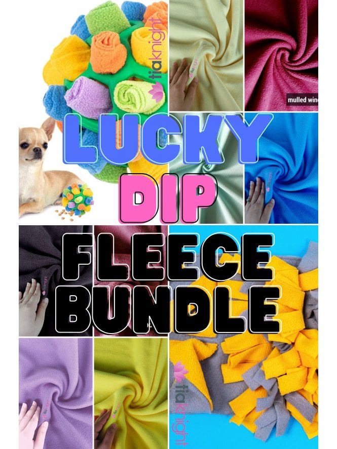 12 PACK (1/2 Metre) Lucky Dip Polar Fleece Anti Pill Washable Soft Eco-Friendly Fabric Bundle- Plain Solid Mix