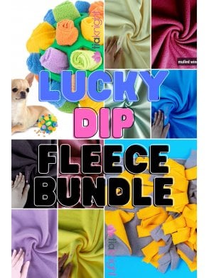 12 PACK (1/2 Metre) Lucky Dip Polar Fleece Anti Pill Washable Soft Eco-Friendly Fabric Bundle- Plain Solid Mix