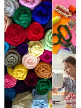 12x 1/2 METRE Off Cuts Lucky Dip Reusable Fabric Bundles- Soft Touch Jersey