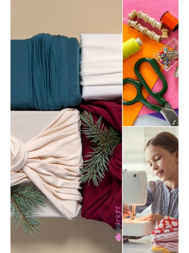 12x 1/2 METRE Off Cuts Lucky Dip Reusable Fabric Bundles- Viscose Stretch