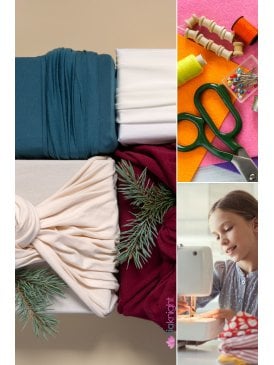 12x 1/2 METRE Off Cuts Lucky Dip Reusable Fabric Bundles- Viscose Stretch