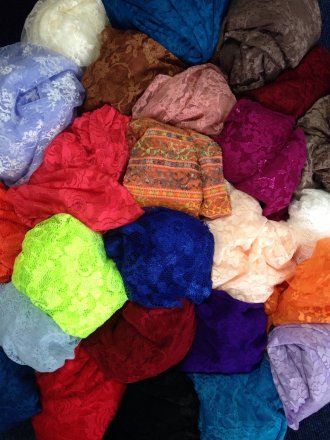 1KG Lace Offcuts/Remnants Joblot Assorted Bundle- Multi