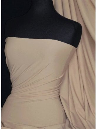 2.90 METRES Clearance Matt Lycra 4 Way Stretch Fabric- Stone Q56 STN