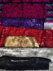 2 KG Clearance Assorted Coloured Sequin Elastane Offcuts