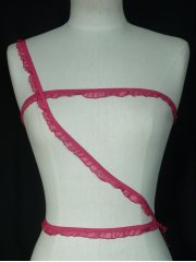 2 Metres Cerise Pink Ruffle Organza Trim