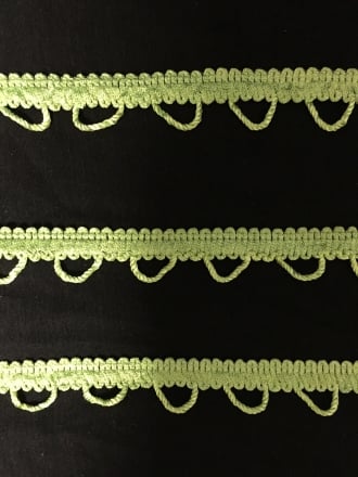 2 METRES Rope Braided Trim- Lime Green SY208 LMGR