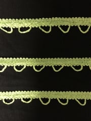 2 METRES Rope Braided Trim- Lime Green SY208 LMGR