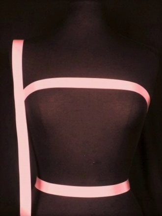 2 Metres Satin Ribbon Trim- Coral Pink SY219 CRL