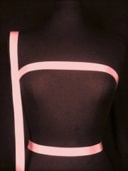 2 Metres Satin Ribbon Trim- Coral Pink SY219 CRL