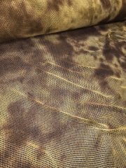 20 METRES Fishnet (4mm) 4 Way Stretch Material Wholesale Roll- Khaki Tie-Dye JBL179 KH