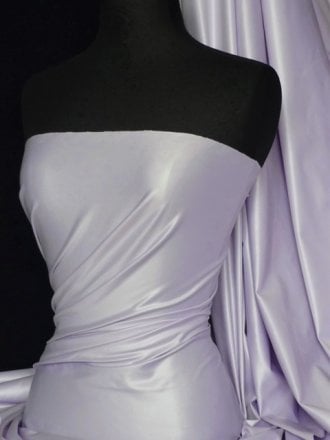 20 METRES Micro Wet Look Stretch Lycra Fabric Wholesale Roll- Pastel Lilac JBL320 PLLC