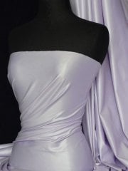 20 METRES Micro Wet Look Stretch Lycra Fabric Wholesale Roll- Pastel Lilac JBL320 PLLC