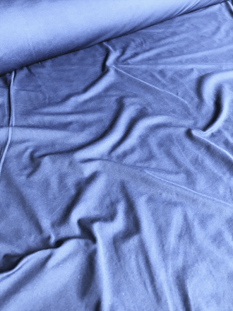 20 METRES PQ Sheen Tactel 4 Way Stretch Lycra Jersey Wholesale Roll- Marl Blue JBL82 MBL