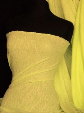 20 METRES Sweatshirt Loop Back Marl Effect Lightweight Jersey Material Wholesale Roll- Lemon JBL230 LMN